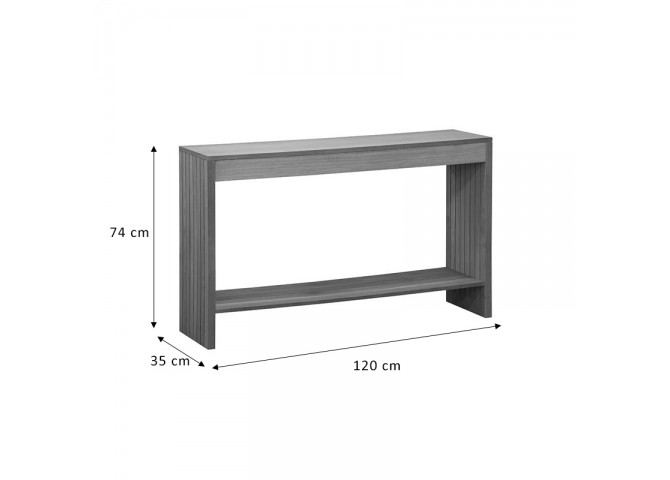 Κονσόλα Focused pakoworld MDF φυσικό 120x35x74εκ