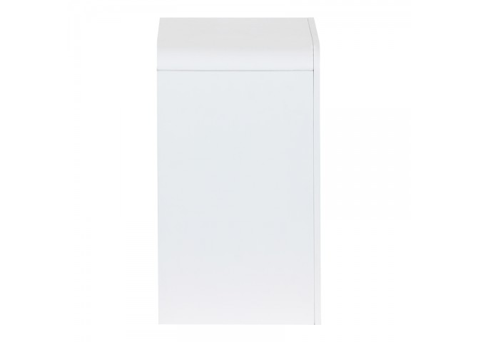 Κομοδίνο Zeplen pakoworld MDF σε λευκή απόχρωση 40x30x53εκ
