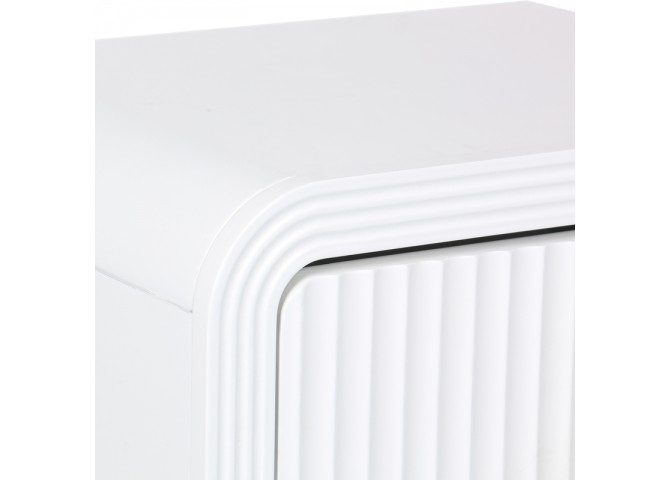 Κομοδίνο Zeplen pakoworld MDF σε λευκή απόχρωση 40x30x53εκ