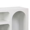 Μπουφές Emersi pakoworld με ράφια mdf σε λευκή απόχρωση 164x34x76εκ