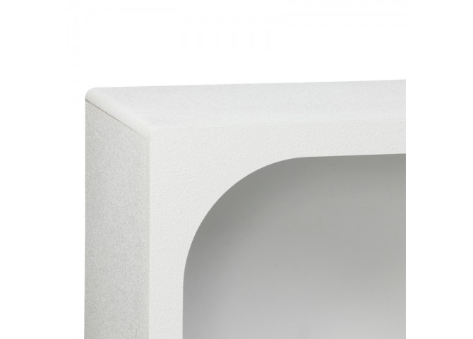 Μπουφές Emersi pakoworld με ράφια mdf σε λευκή απόχρωση 164x34x76εκ