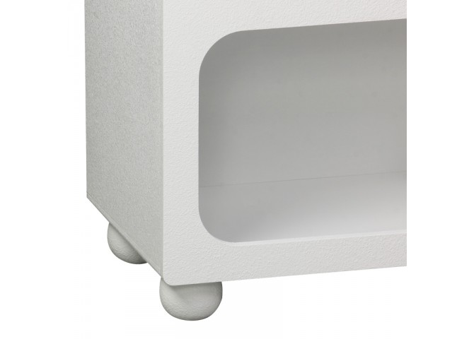 Μπουφές Emersi pakoworld με ράφια mdf σε λευκή απόχρωση 164x34x76εκ