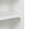 Βιβλιοθήκη-ραφιέρα Emersi pakoworld mdf σε λευκή απόχρωση 70x35x100εκ