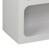 Βιβλιοθήκη-ραφιέρα Emersi pakoworld mdf σε λευκή απόχρωση 70x35x100εκ