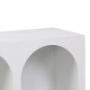 Μπουφές Emersi pakoworld με ράφια mdf σε λευκή απόχρωση 120x35x76εκ