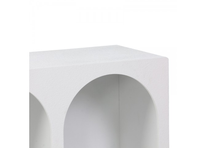 Μπουφές Emersi pakoworld με ράφια mdf σε λευκή απόχρωση 120x35x76εκ