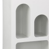 Βιβλιοθήκη Emersi pakoworld mdf σε λευκή απόχρωση 48x35x180εκ