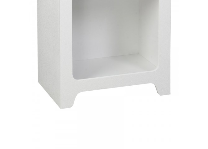 Βιβλιοθήκη Emersi pakoworld mdf σε λευκή απόχρωση 48x35x180εκ