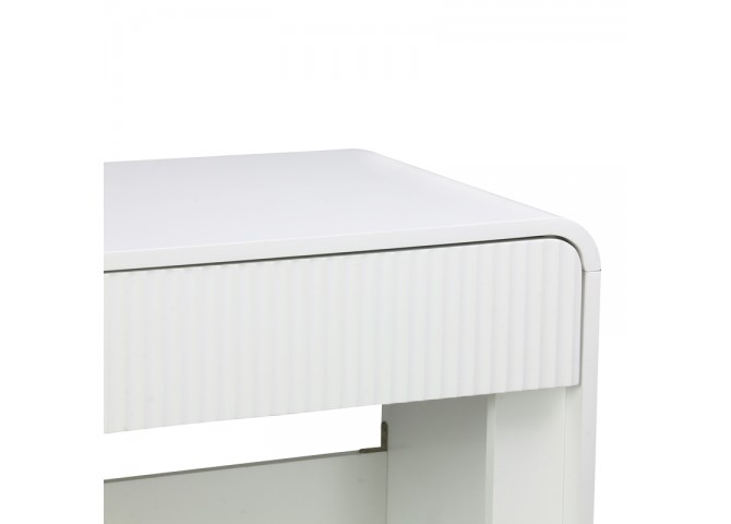 Κονσόλα Zeplen pakoworld λευκό mdf 110x38x75εκ