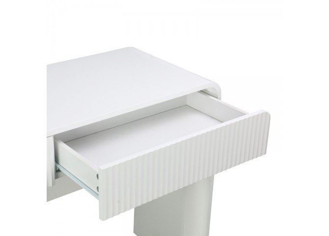 Κονσόλα Zeplen pakoworld λευκό mdf 110x38x75εκ