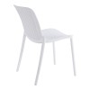 Καρέκλα Teragi στοιβαζόμενη pakoworld pp με UV protection λευκή 58x43.5x82εκ