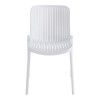 Καρέκλα Teragi στοιβαζόμενη pakoworld pp με UV protection λευκή 58x43.5x82εκ