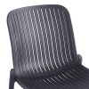Καρέκλα Teragi στοιβαζόμενη pakoworld pp με UV protection ανθρακί 58x43.5x82εκ