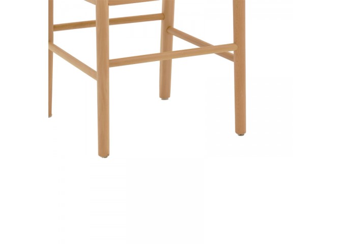 Καρέκλα Alessia pakoworld ξύλο οξιάς-rattan φυσικό 43x40x89εκ