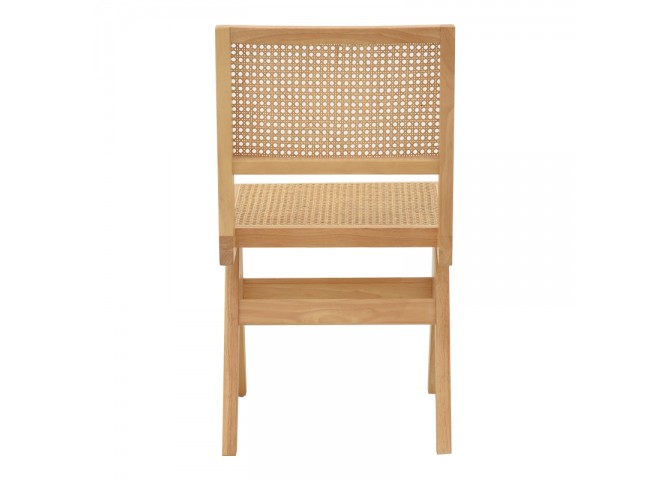 Καρέκλα Winslow pakoworld φυσικό rubberwood 45x56x82εκ