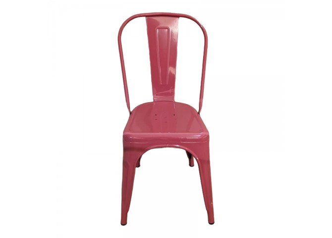 Καρέκλα Utopia pakoworld μέταλλο terracotta 44x44x85εκ