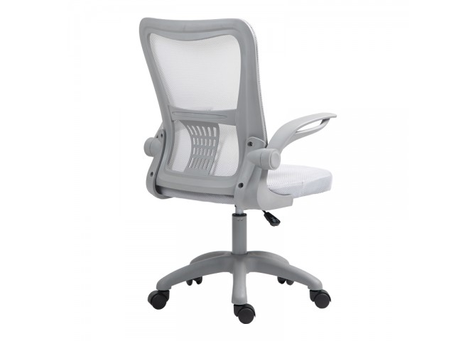 Καρέκλα γραφείου εργασίας Annalise pakoworld mesh γκρι 57x53x100εκ