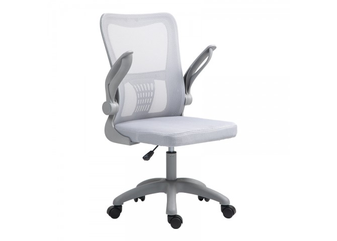 Καρέκλα γραφείου εργασίας Annalise pakoworld mesh γκρι 57x53x100εκ