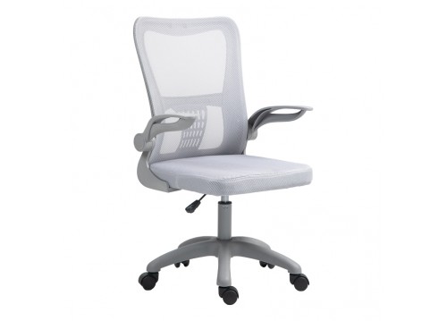 Καρέκλα γραφείου εργασίας Annalise pakoworld mesh γκρι 57x53x100εκ