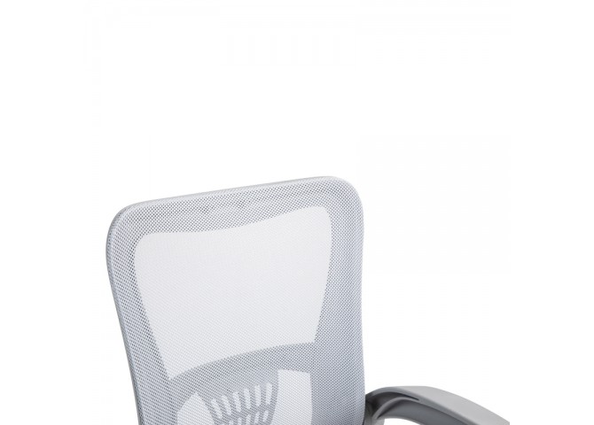 Καρέκλα γραφείου εργασίας Annalise pakoworld mesh γκρι 57x53x100εκ
