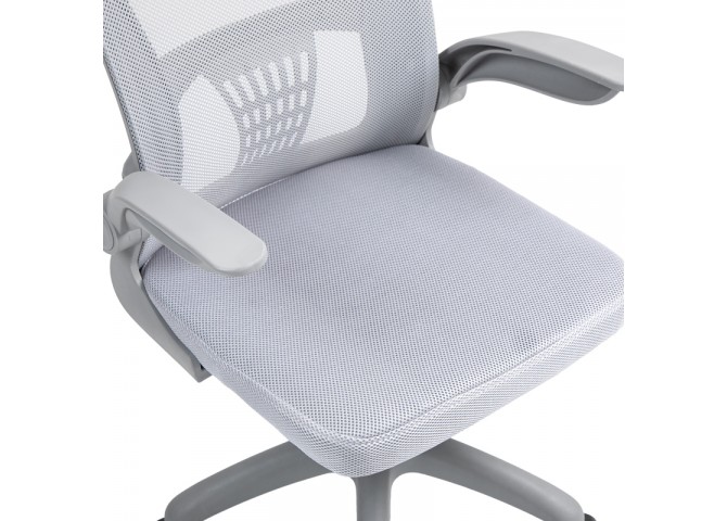 Καρέκλα γραφείου εργασίας Annalise pakoworld mesh γκρι 57x53x100εκ