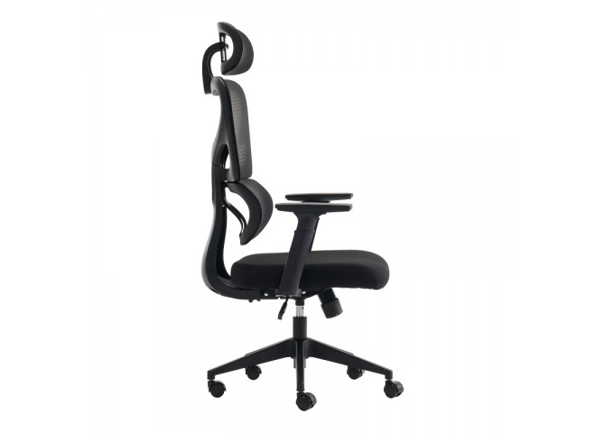 Καρέκλα γραφείου διευθυντή Cadrey pakoworld mesh μαύρο 67x64x120-128εκ