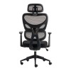 Καρέκλα γραφείου διευθυντή Cadrey pakoworld mesh μαύρο 67x64x120-128εκ