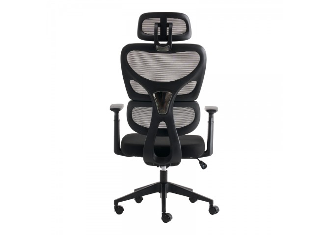 Καρέκλα γραφείου διευθυντή Cadrey pakoworld mesh μαύρο 67x64x120-128εκ