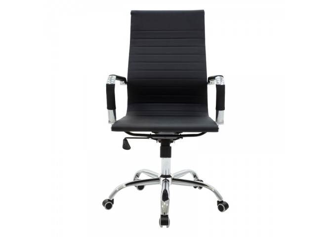 Καρέκλα γραφείου διευθυντή Valter pakoworld μαύρο pu 55.5x58x108εκ