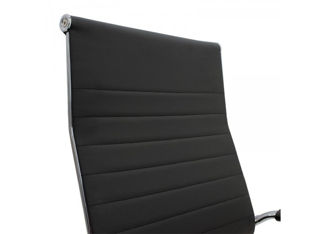 Καρέκλα γραφείου διευθυντή Valter pakoworld μαύρο pu 55.5x58x108εκ