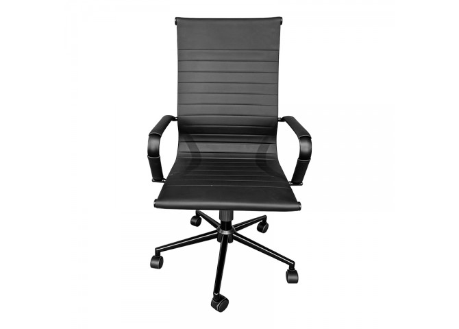 Καρέκλα γραφείου διευθυντή Valter pakoworld pu μαύρο 55.5x58x108εκ
