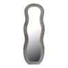 Καθρέπτης Glinde Inart βελούδο σε γκρι απόχρωση 50x3.3x150εκ