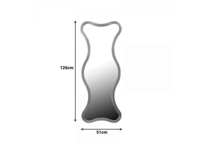 Καθρέπτης Boulen Inart μέταλλο σε χρυσή απόχρωση 51x2x126εκ