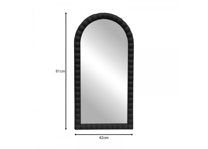 Καθρέπτης Pavloval Inart μαύρο pp 42x3.5x81εκ
