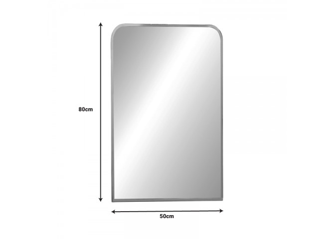 Καθρέπτης Classy Inart μαύρο αλουμίνιο 50x2.5x80εκ