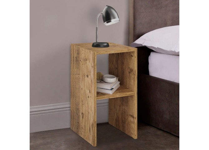 Κομοδίνο Deseo pakoworld σε oak απόχρωση  30x30x60εκ