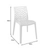 Καρέκλα στοιβαζόμενη Hush pakoworld pp σε cappuccino απόχρωση 50x57x81εκ