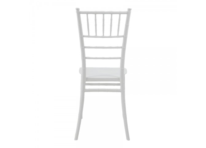 Καρέκλα Tiffany Ι pakoworld pp σε λευκή απόχρωση 38.5x46.5x87εκ