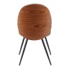 Καρέκλα Nerezy pakoworld σκελετός plywood με γκρι ύφασμα 57.5x48x88εκ