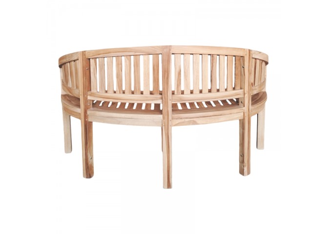 Καναπές τριθέσιος Coren pakoworld φυσικό teak ξύλο 150x61x87εκ