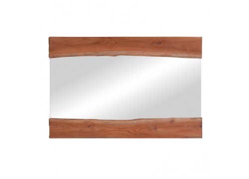 Καθρέπτης Riverine pakoworld teak ξύλο σε φυσική απόχρωση 120x80x4εκ