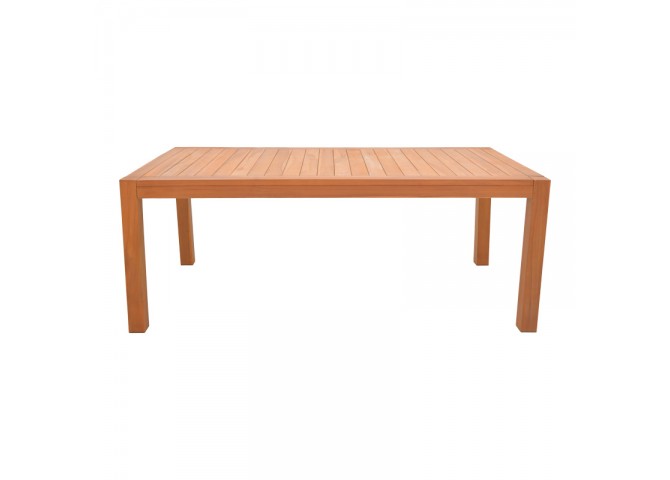 Τραπέζι Vocaly pakoworld teak ξύλο σε φυσική απόχρωση 200x100x75εκ