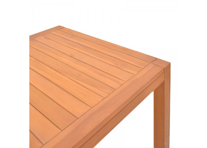Τραπέζι Vocaly pakoworld teak ξύλο σε φυσική απόχρωση 200x100x75εκ