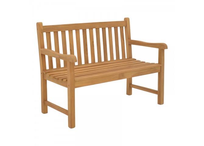 Καναπές Nat pakoworld teak ξύλο σε φυσική απόχρωση 120x57x96εκ