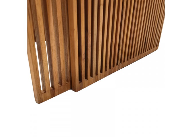Τραπέζι Tinnie I pakoworld σετ 2τεμ teak ξύλο σε φυσική απόχρωση