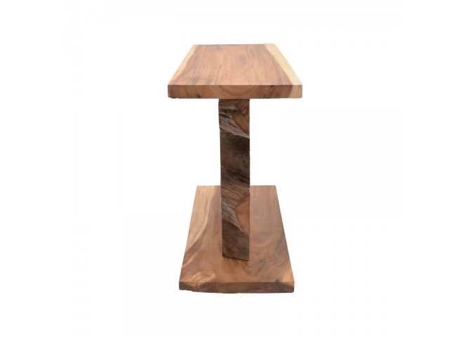 Κονσόλα Nasiol Inart teak ξύλο σε φυσική απόχρωση 120x40x75εκ