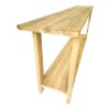 Κονσόλα Decoza pakoworld teak ξύλο σε φυσική απόχρωση 200x40x80εκ