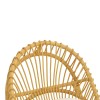 Πολυθρόνα Tromso paakoworld pe rattan σε φυσική απόχρωση με εκρού χρώμα μαξιλάρι 80x85x98εκ