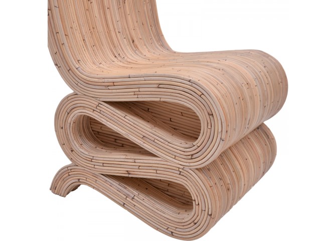 Πολυθρόνα Favorsy pakoworld rattan σε φυσική απόχρωση 65x52x90εκ