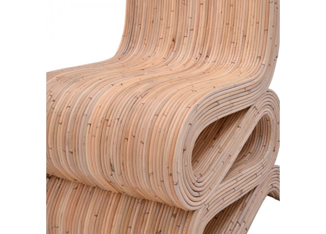 Πολυθρόνα Favorsy pakoworld rattan σε φυσική απόχρωση 65x52x90εκ